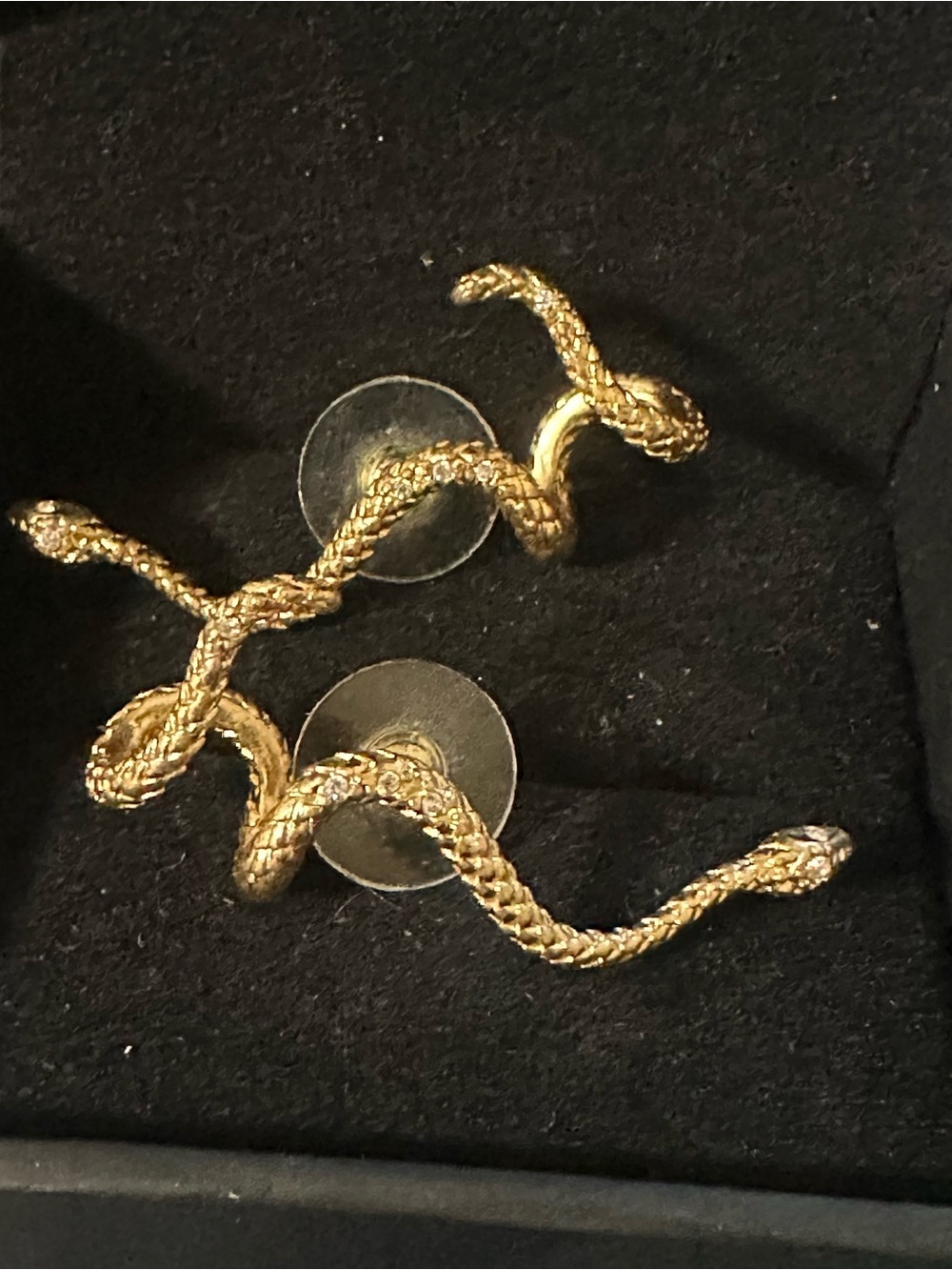 Kendra Scott Gold Snake Wrap Stud Earrings - Picture 2 of 3